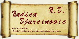 Nadica Đurčinović vizit kartica